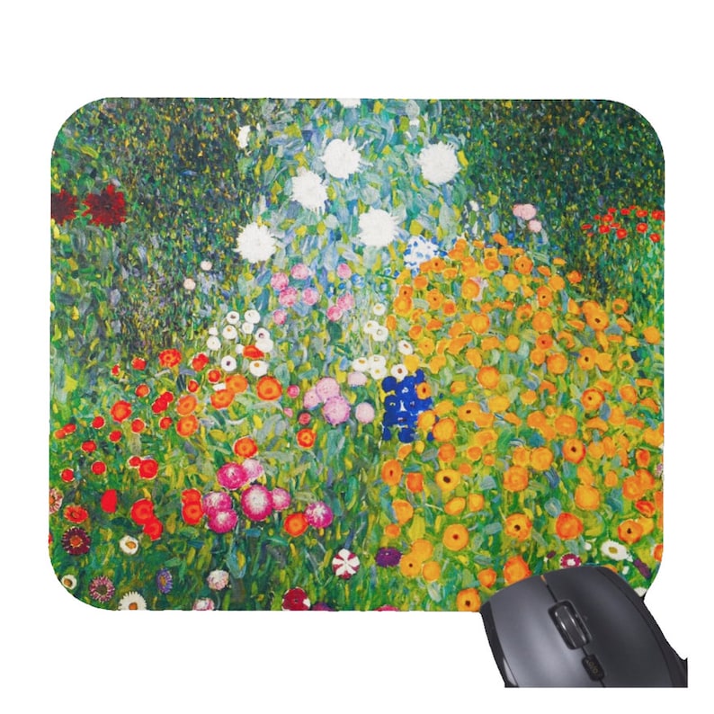 Gustav Klimt Flowers Floral Mo - Desk Setup Productivity ulasan dan harga