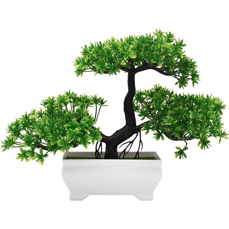 Artificial Bonsai Plastic Bion - Desk Setup Green ulasan dan harga