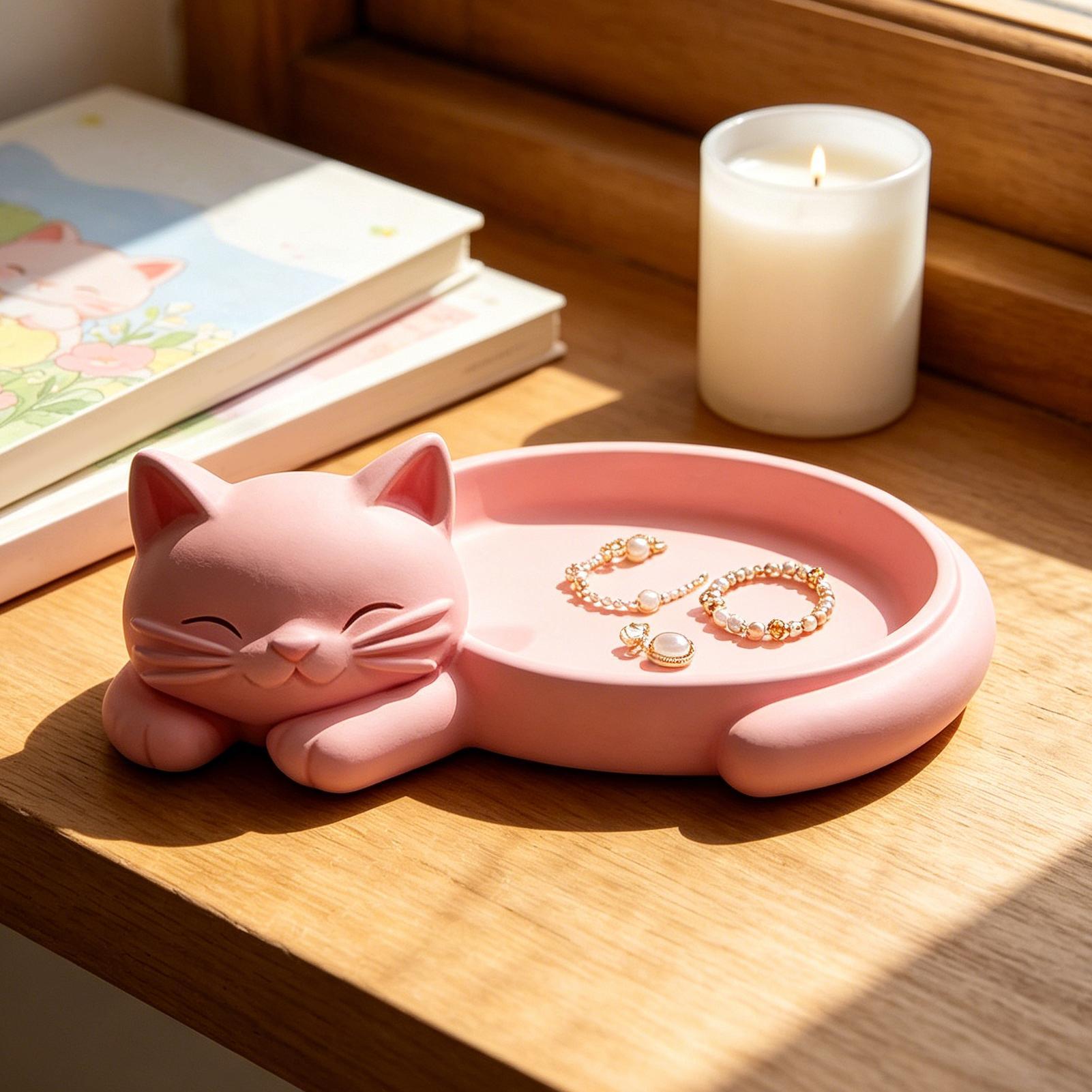 Cat Shaped Jewelry Organizer T - Desk Setup Design ulasan dan harga