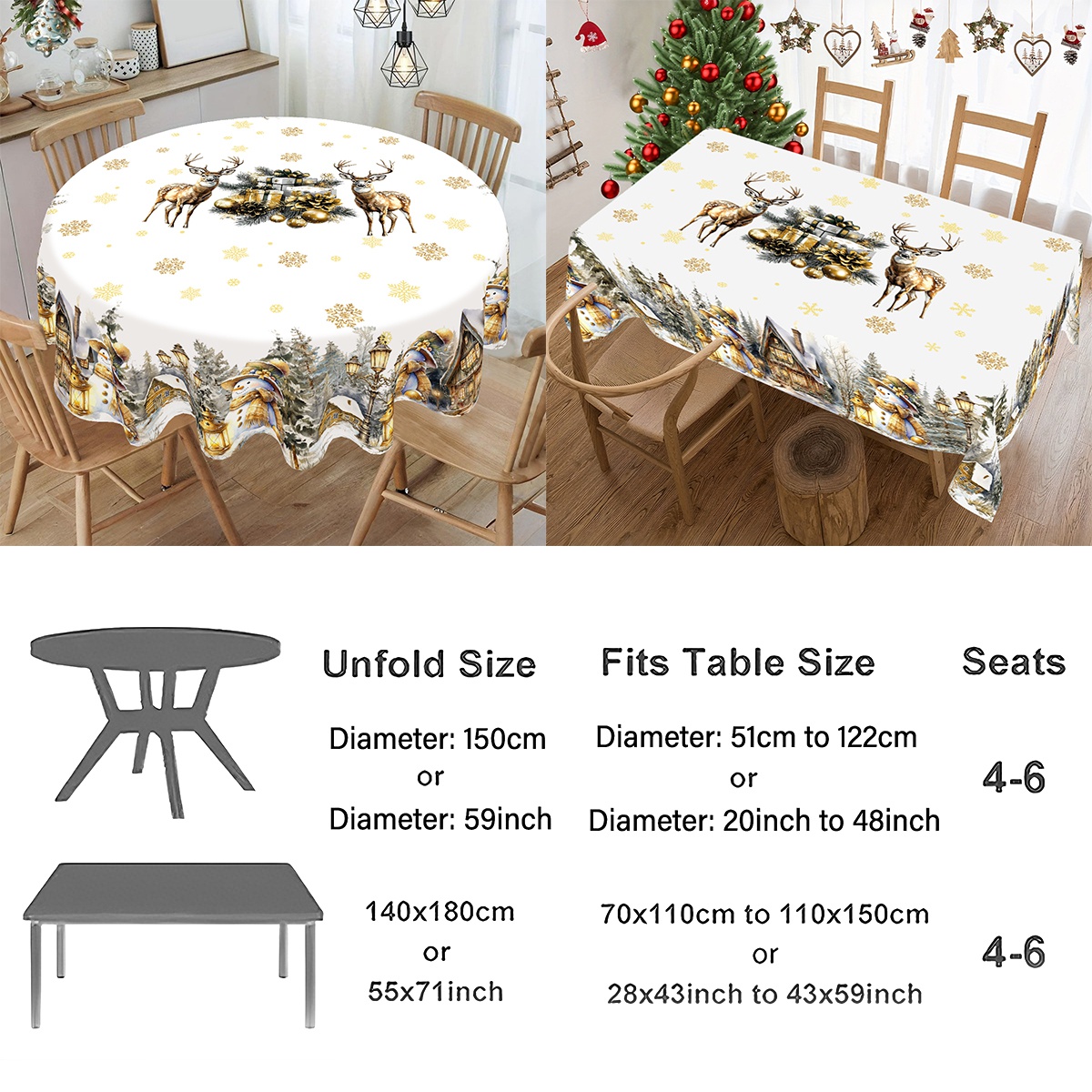 Merry Christmas White Golden T - Desk Setup Design ulasan dan harga