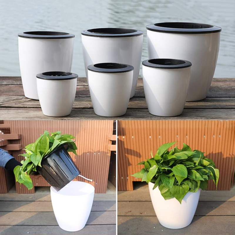Lazy Flower Automatic Pot Flow - Desk Setup Green ulasan dan harga