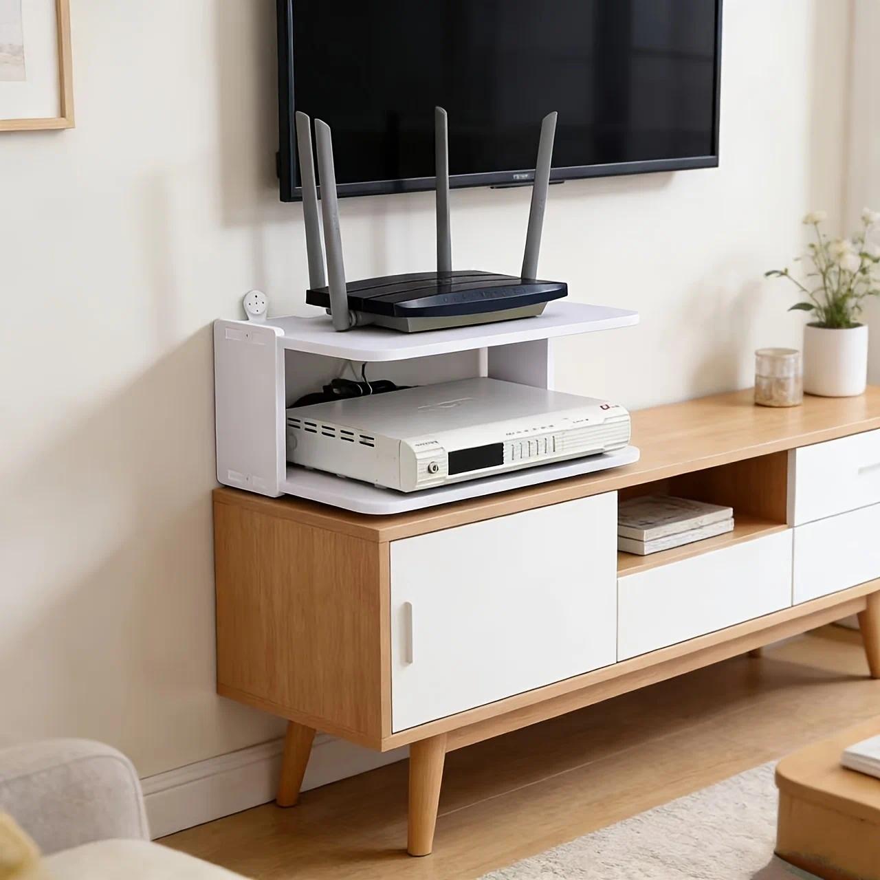 Wall-Mounted Router & Cable Or - Desk Setup With Tv ulasan dan harga