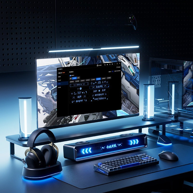 K20 GT Full Screen Subtitle Sp - Desk Setup With Speakers ulasan dan harga