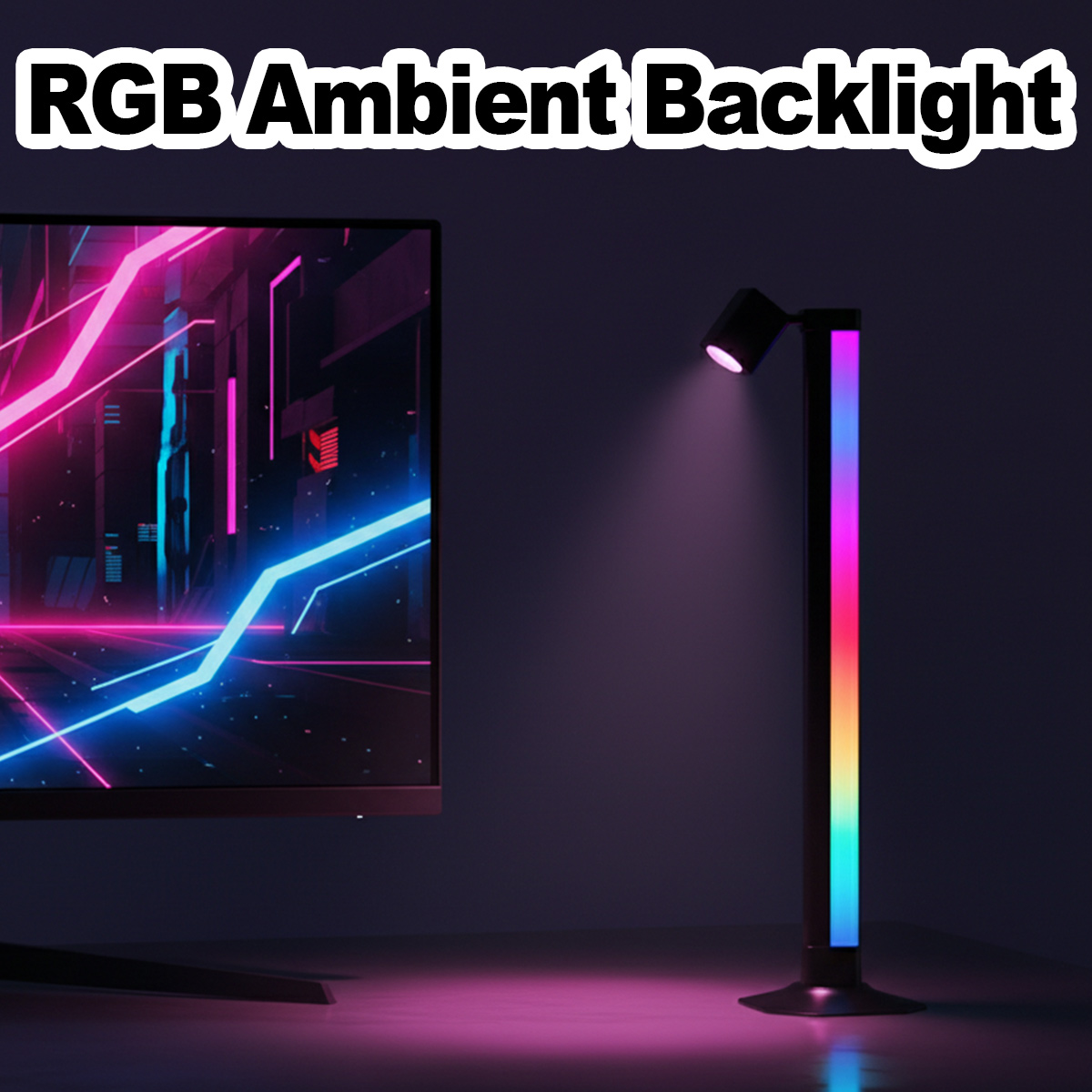 Smart Light Bar LED RGB Music  - Desk Setup With Tv ulasan dan harga