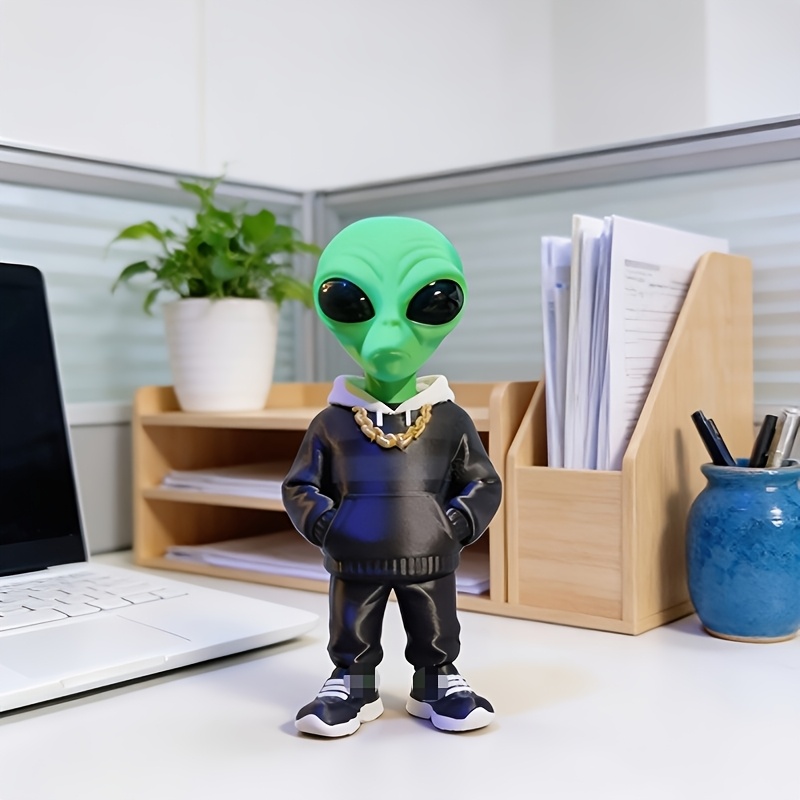 1 Piece Green Alien Figure wit - Desk Setup Green ulasan dan harga