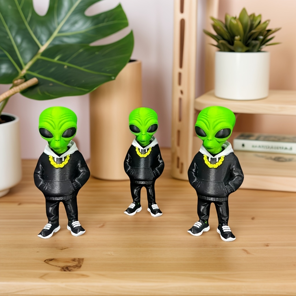 1 Piece Green Alien Figure wit - Desk Setup Green ulasan dan harga