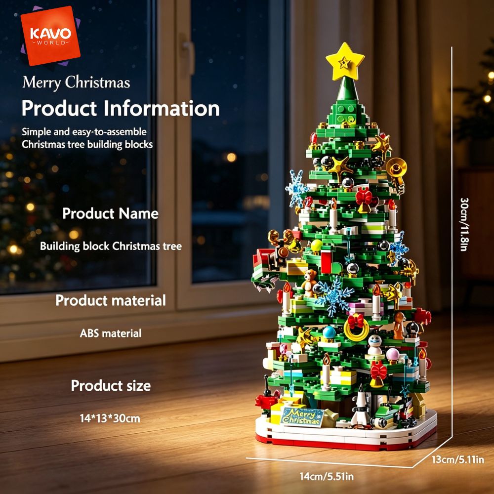 KAVOWORLD 1024pcs Christmas Tr - Desk Setup Enthusiast ulasan dan harga
