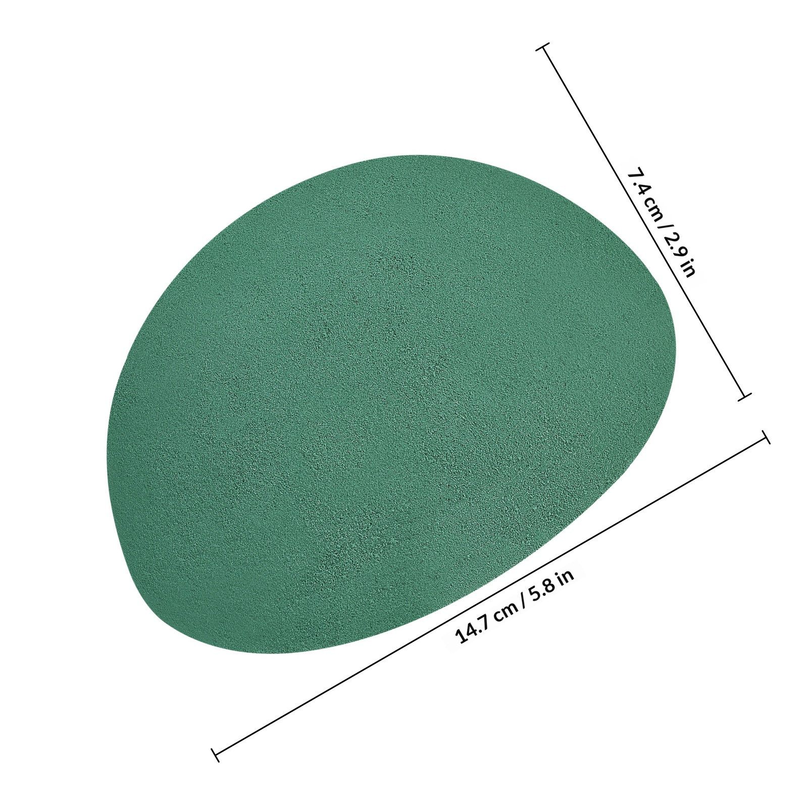 2Pcs Green Half Round Floral D - Desk Setup Green ulasan dan harga