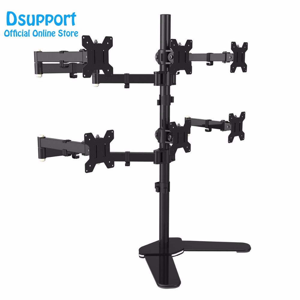 Six Arm LCD LED Monitor Stand  - Desk Setup Monitor Arm ulasan dan harga