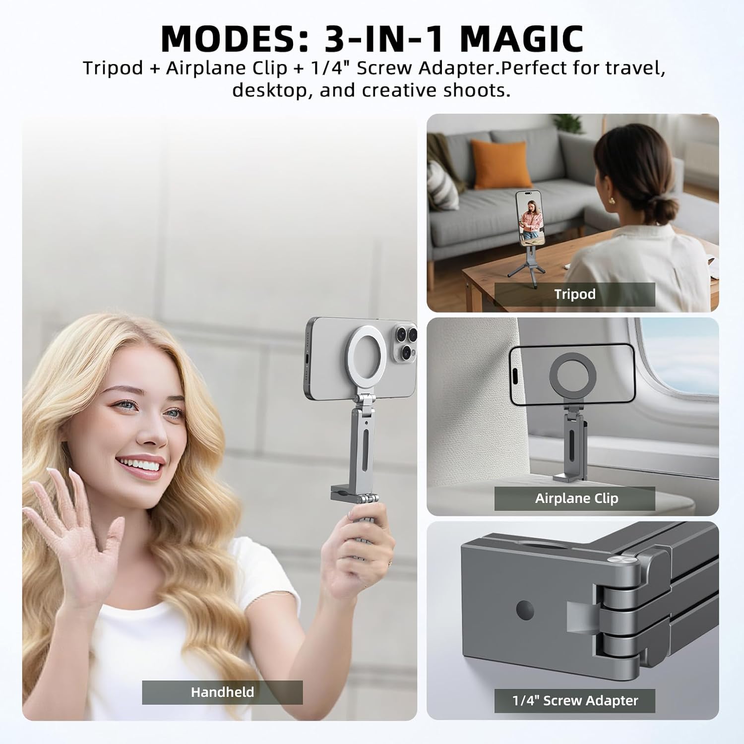 Adjustable Universal Magnetic  - Desk Setup Essentials ulasan dan harga