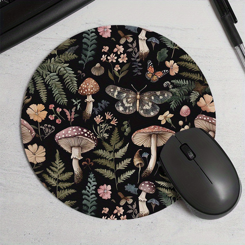 Round Forest Plant Mouse Pad R - Desk Setup In Office ulasan dan harga