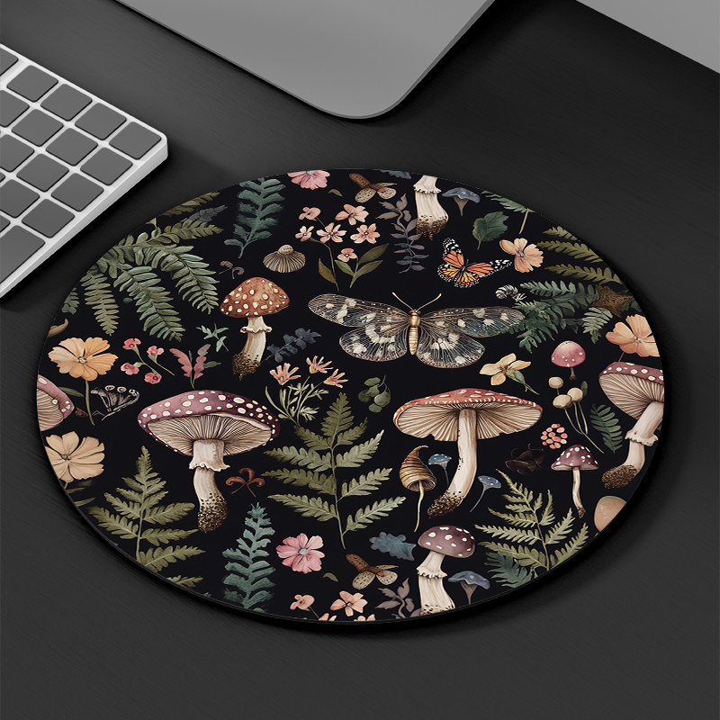 Round Forest Plant Mouse Pad R - Desk Setup In Office ulasan dan harga