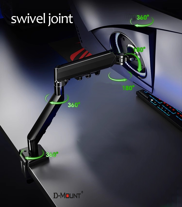 D-MOUNT D90 Metal Aluminum 13' - Desk Setup Monitor Arm ulasan dan harga